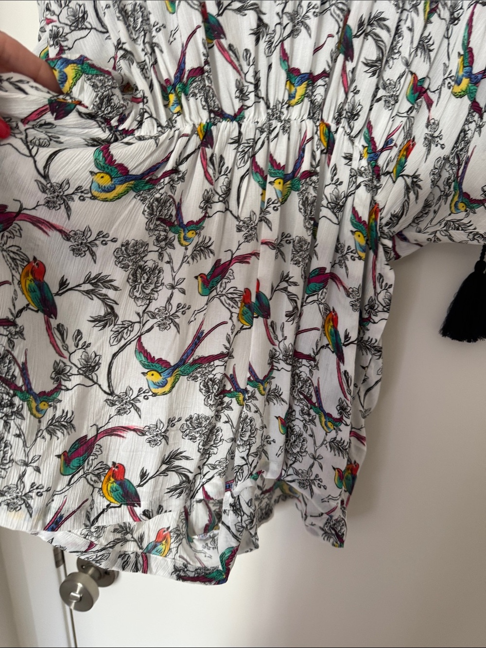 Vilebrequin White romper with Multicolor Parrot Print - Picture 4 of 7